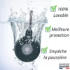 Airtag-Porte-clé-Noir-etanche-protection-lavable